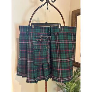 Mens Plaid Kilt Size 48
